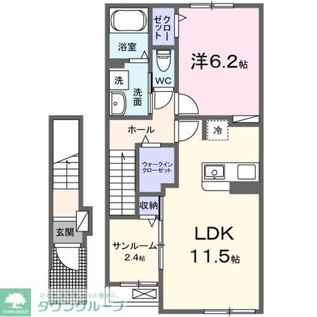 レジデンスnoaの物件間取画像